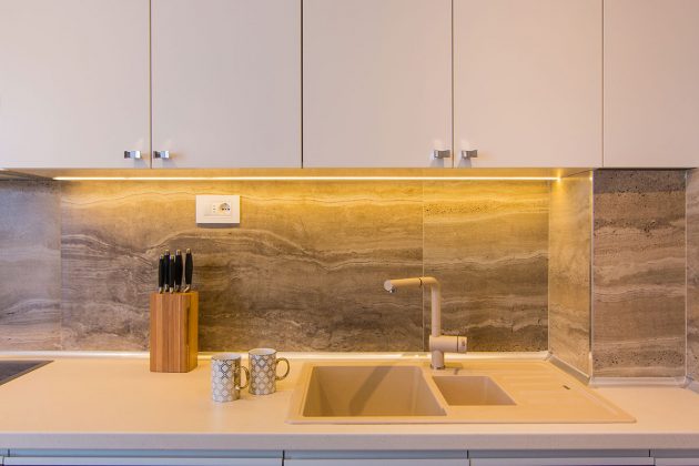 Pločice u kuhinji po projektu dizajnera enterijera Sonje Brstine; foto: Igor Conić