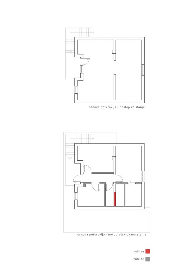 Potkrovlje: Rušenje, zidanje