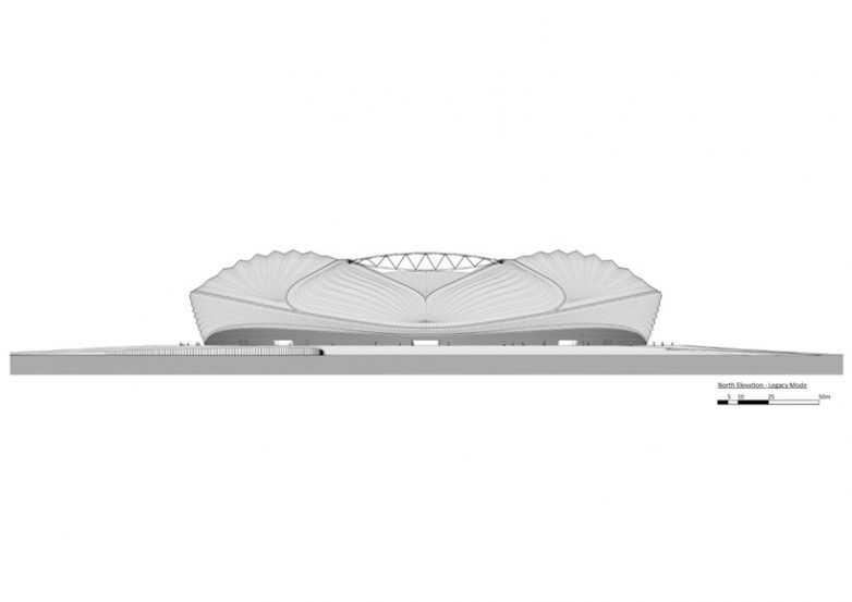 Stadion Al Janoub u Kataru; - Zaha Hadid Architects