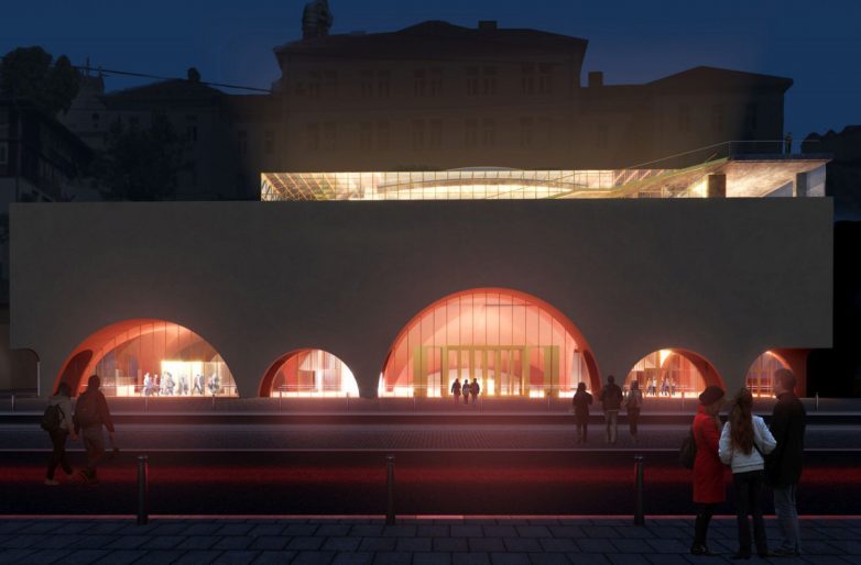 Treća nagrada: Pogled na glavni ulaz iz Karađorđeve ulice