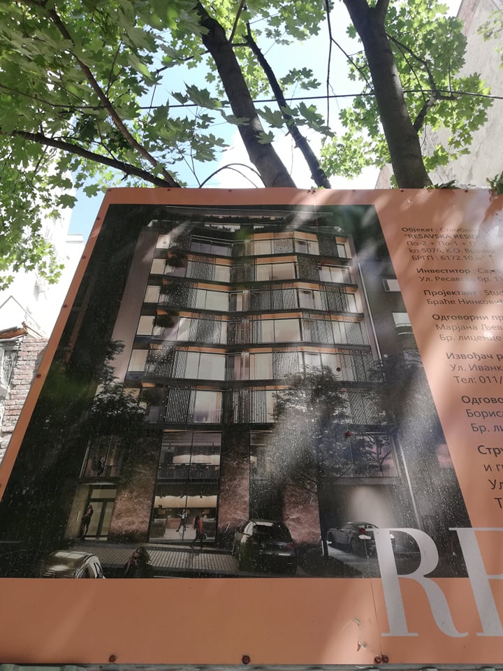 Rešenje po kojem će se graditi na mestu Resavske 25