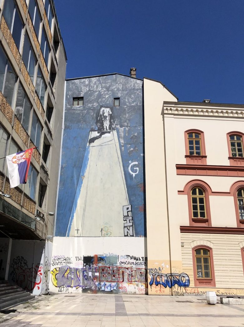 Mural Vladimira Veličkovića, kod Filozofskog fakulteta; Foto: Milja Mladenović