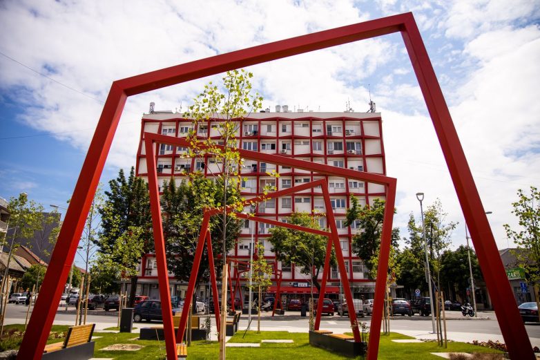 Vinaverov trg u Šapcu otvoren je početkom ove godine; Foto: Đordje Đerić