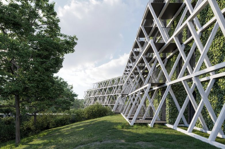 Nova fasada na starom hotelu; Foto: Enota