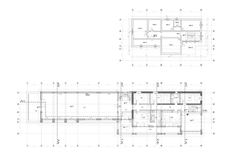 Na spratu se nalazi velika višenamenska prostorija