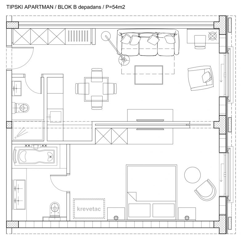 Tipska soba Depadans B Blok