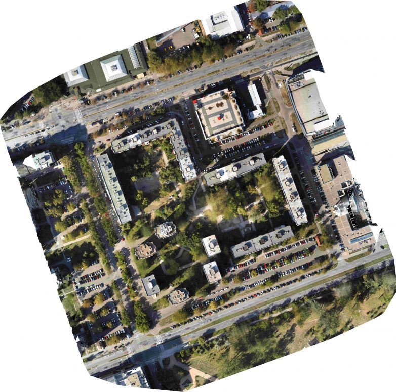 Ortofoto snimljen iz bespilotne letelice; Foto: FTN