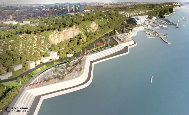 Idejno rešenje Jugoslava Jugovića, Marijane Milošević, Aleksandra Čvorovića i Gizema Ozgunera; Render: Revolution Architects