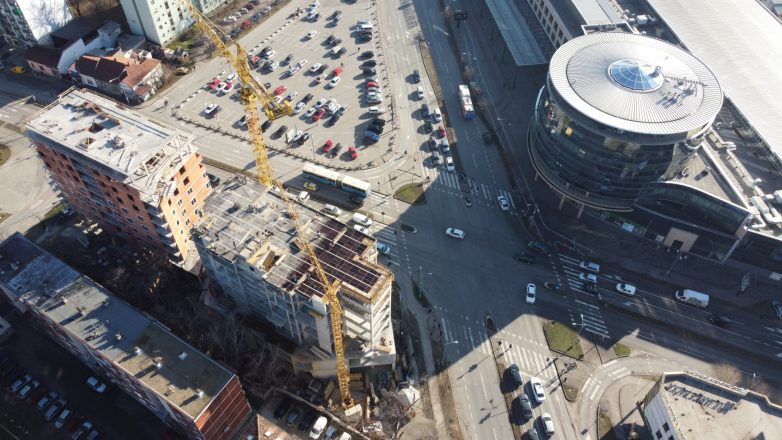 Veliko gradilište kod Novosadskog sajma; Foto: Aleksandar Morović