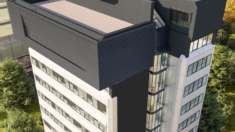 Budući NS Office Park; Render:  MAG arhitektura