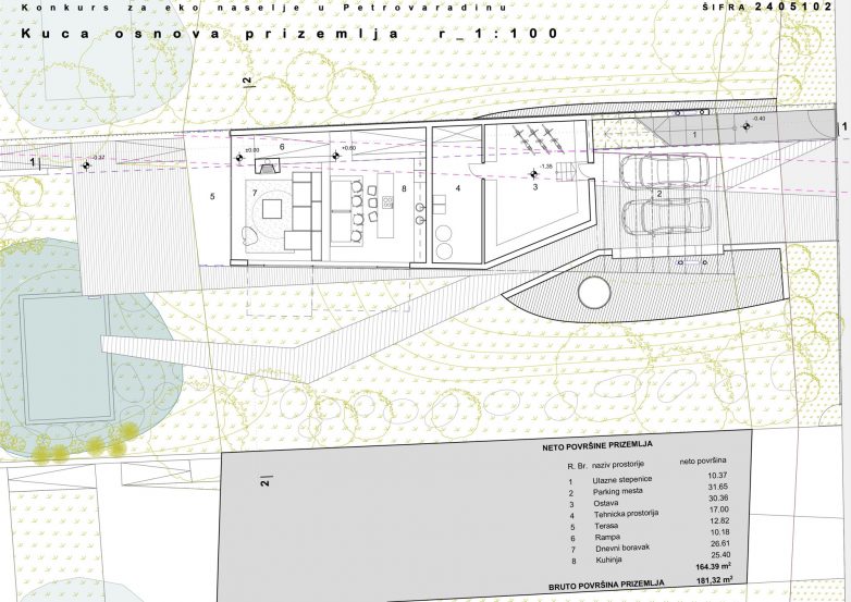 Kuća – osnova prizemlja
