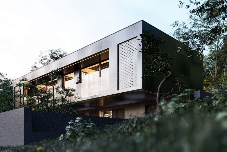 Kuća Bushido u Vogošći projektovana je 2021. godine; Rendering: Fo4a Architecture