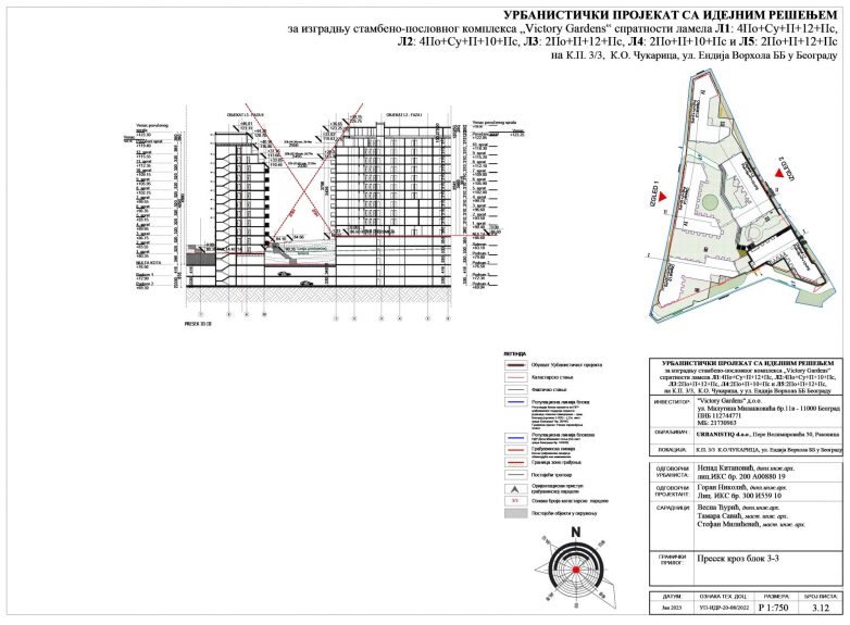 Presek kroz blok 3-3