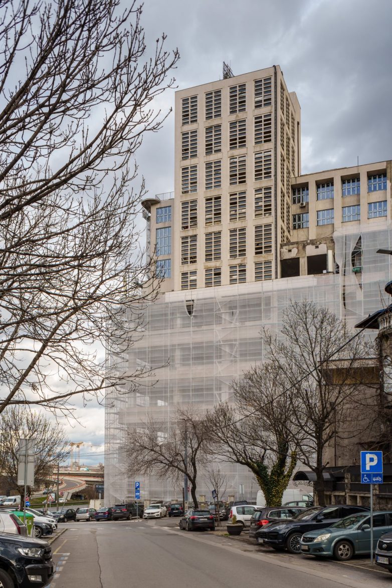 Gradilište snimljeno 19. januara 2023; Foto: Miloš Martinović