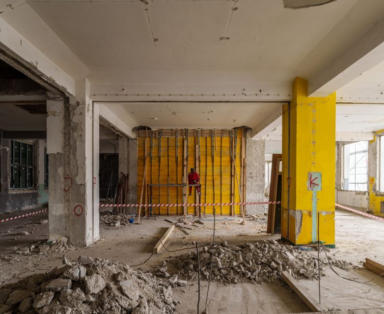 Gradilište snimljeno 19. januara 2023; Foto: Miloš Martinović