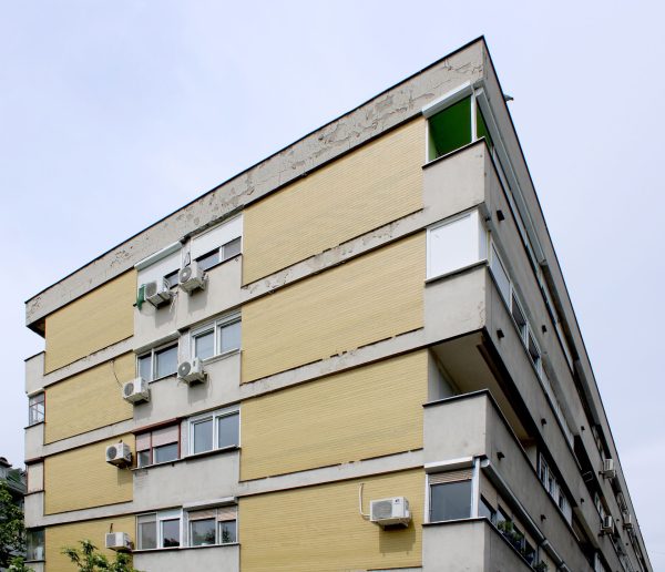 Grupacija stambenih blokova i kulica (Arh. Leonid Leon Lenarčič, Milosav Miša Mitić, ivan Iva Petrović i Mihailo Mika Čanak); Foto: Dr Goran V. Anđelković, udia