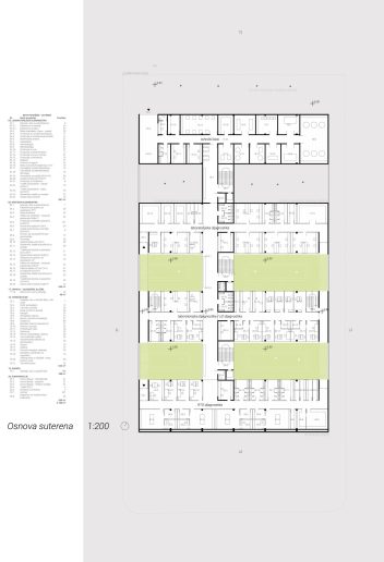 Prva nagrada – osnova suterena 