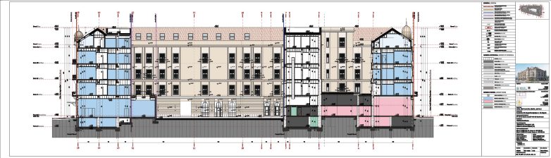 Hotel Bristol – presek C-C 