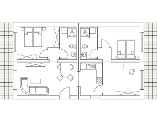Osnova stana od 100 kvadrata