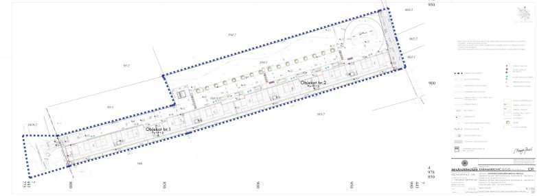 Situacioni prikaz sa osnovom krovnih ravni