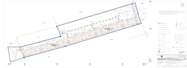 Situacioni prikaz sa osnovom prizemlja