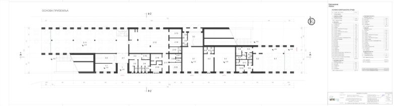 Objekat 1 – osnova prizemlja